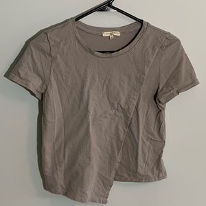 Pitaya Taupe Asymmetrical Tee
